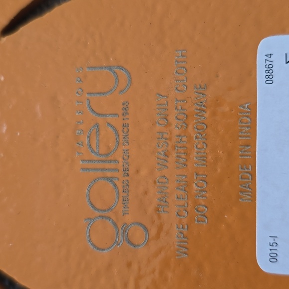 TABLETOPS GALLERY BRAND ORANGE PUMPKIN METAL TRIVET - Picture 5 of 8